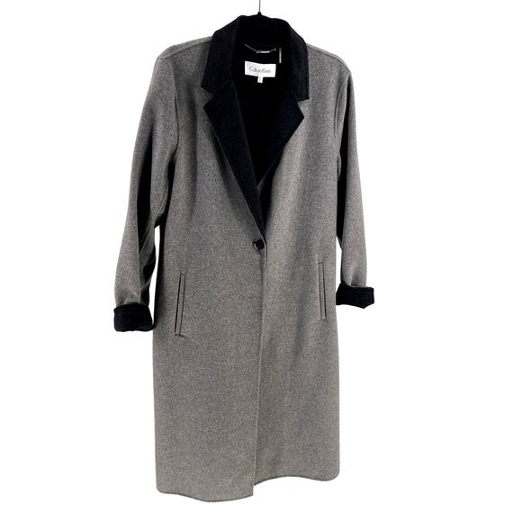 Calvin Klein Double-Faced Wool Blend Coat Large - Picture 1 of 9